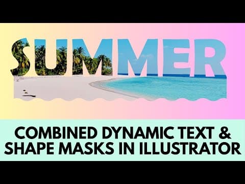 Illustrator: Dynamic Text & Shape Mask Effect