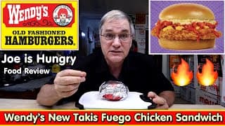 Wendy’s New Takis Fuego Chicken Sandwich Review 🔥🌶️ | Spicy Taste Test & Breakdown | Joe Is Hungry