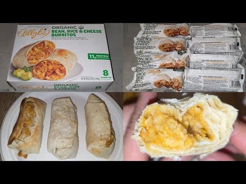Costco Sale Item Review Lilly B's Organic Bean, Rice & Cheese Burritos Burrito Taste Test