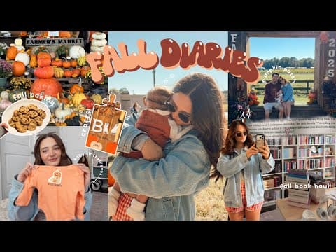 Autumn Diaries 🍂🎃 Pumpkin Patch, Baby Hauls, Fall Baking, Crafts & More!