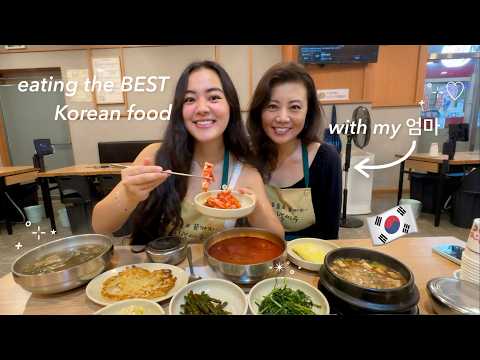 we brought our mom BACK TO KOREA to EAT HER FAVORITE FOODS🍜🌶️ (+ we made kimchi from scratch!)