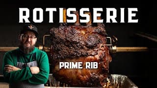 Rotisserie Prime Rib From Start To Finish | Trimming, Spitting & Cooking