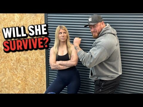 Liz Gets Put Through Her First Bodybuilding Session