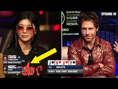Disgusting Poker Cooler Stuns Xuan Liu For $80,000 ♦️ Hellmuth's Home Game Episode 10