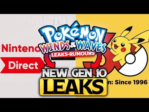 Pokemon News! 126+ Pokedex In Generation 10, Nintendo Direct Febuary 5th & More!