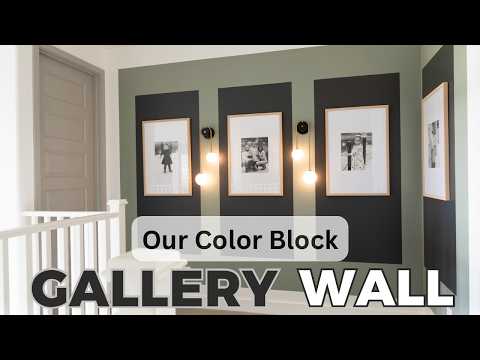 Watch what PAINT can do in this COLOR BLOCK GALLERY WALL project!