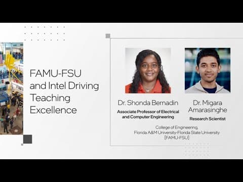 Famu-fsu: Up-to-the-minute Lessons In Ai With The Help Of The Educator Program By Intel