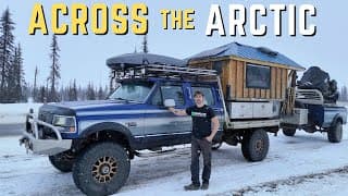 Driving My 1996 Ford Powerstroke Diesel Truck To The Arctic Ocean In -40f/c