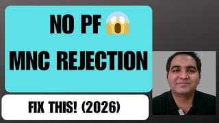 Rejected By Mnc After Clearing Interview? Pf Account Reality Explained| Rd Automation Learning