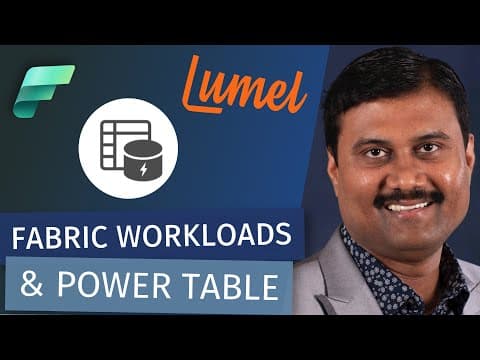 Introducing Fabric Workloads & Powertable For Fabric Data Apps W/ Live Writeback (with Gopal)