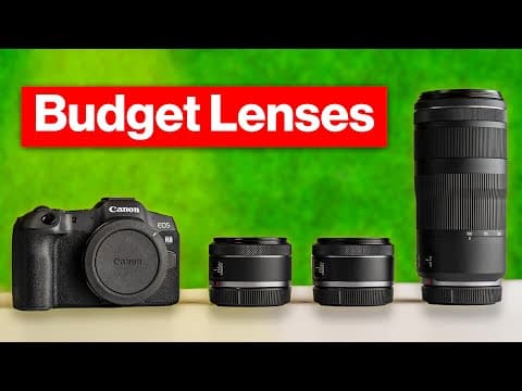 My Favorite Budget Lenses For The Canon R8 | Best Beginner Rf Lenses