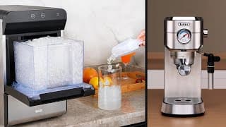 Make Sonic-style Nugget Ice At Home! Gevi Gimn-1000c Ice Maker & Espresso Machine Review