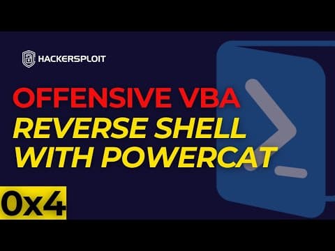 Offensive Vba 0x4 - Reverse Shell Macro With Powercat