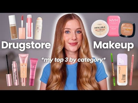 My Top 3 Drugstore Makeup Products... In Every Category!