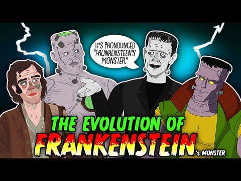 The Evolution Of Frankenstein's Monster (animated - Universal Franchise)