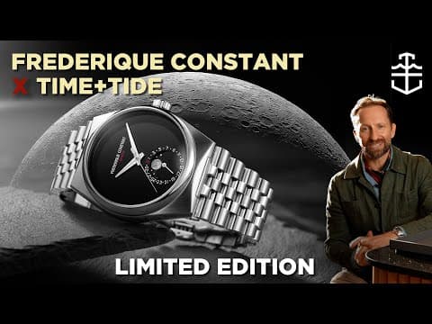 New Frederique Constant X Time+tide Highlife Manufacture Moonphase Date Onyx Moon