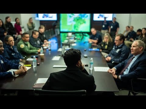 Mayor Mamdani Holds Weather Briefing At Nycem
