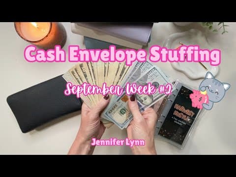 💌 Cash Envelope Stuffing  |september 2025 | Week #2 + Exciting Giveaway!