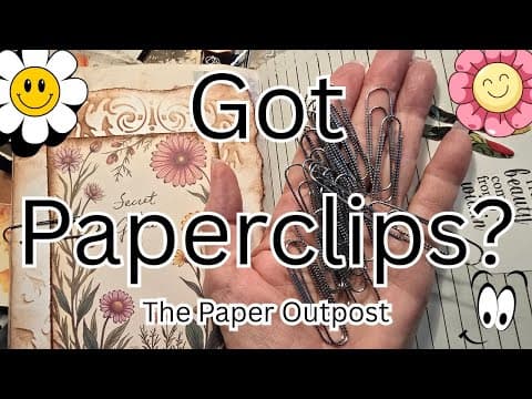 Hidden Paper Clips?? Let's Make Some! The Paper Outpost! :)