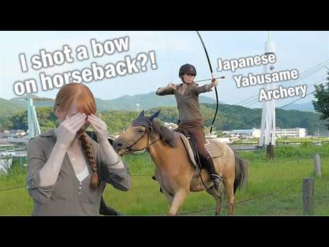 We Tried Japanese Horseback Archery!! (yabusame)