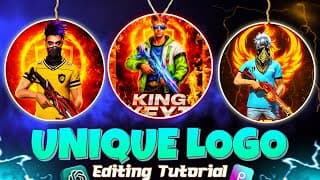🔥 Unique Gaming Logo Editing Tutorial | Free Fire Style Logo Kaise Banaye | Picsart Editing 2025
