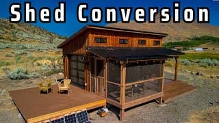 She Converted A Shed Into A Beautiful Tiny Cabin On 13-acres