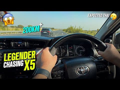 Chasing Bmw X5 From Fortuner Legender😈 || Bmw Fans Vs Toyota Fans😤