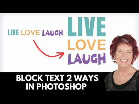Block Lettering In Photoshop – 2 Simple Ways