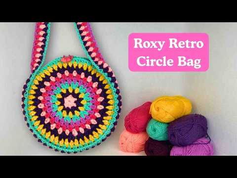 Amazing Retro Crochet Circle Bag - Easy Pattern