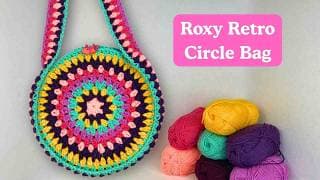Amazing Retro Crochet Circle Bag - Easy Pattern