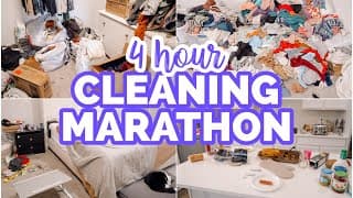 4 Hour Cleaning Marathon // Decluttering And Organizing // Hours Of Cleaning Motivation //becky Moss