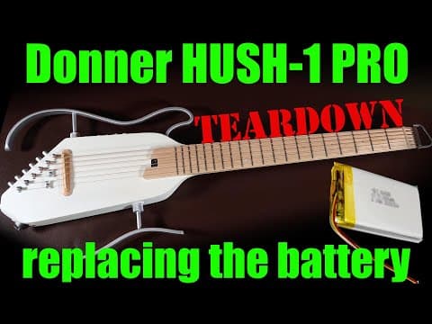 Donner Hush-i Pro Teardown And Battery Replacement.  How To Replace The Battery Of A Donner Hush I
