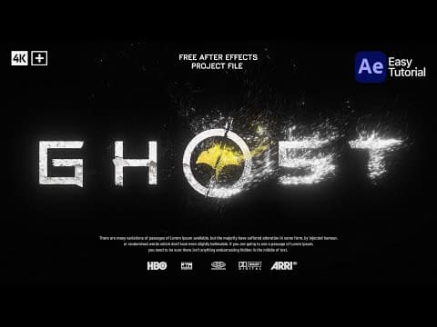 After Effects Tutorial: Particles Logo & Text Animation | Simple Way - Trapcode Particular Tutorial