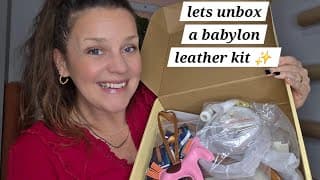 Are We Going To Hand Sew?! Yes We Are!! ✨️ Let's Unbox Our Leather Kit From Babylon Leather!! 🎉