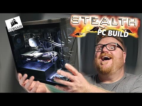 Timmy Joe Stealth Mode Corsair 3500x Build With Jewelry Lights??! No Rgb