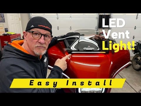 Custom Led Fairing Vent Light For Harley Touring: Style, Safety & Easy Diy Install!