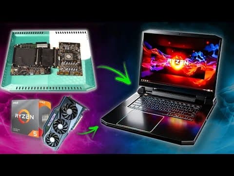 World's First DIY Gaming Laptop (w/ Desktop Hardware)