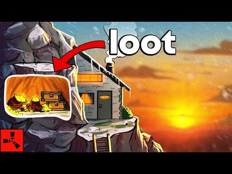 I Built This Solo Hideout With A Treasure Vault In Rust..