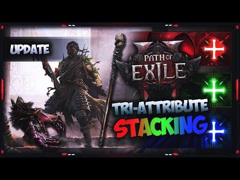 [path Of Exile 2] – Crazy Clear & Single Target?! Update 1 On Tri-attribute Stacking!