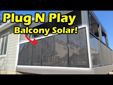 The Simplest Solar System I've Ever Installed!  I Just Plugged It In!