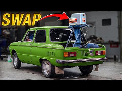 We Swap An Outboard Boat Motor Into A Car - Will It Work?