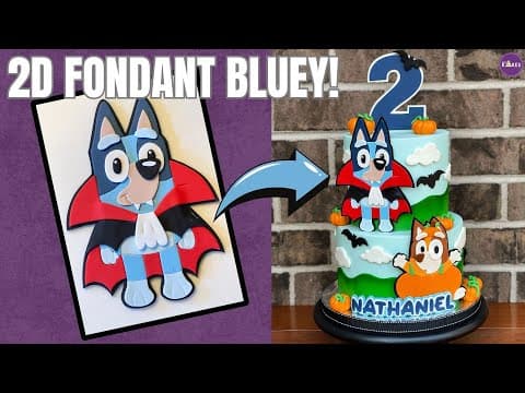 Adorable Fondant Bluey!