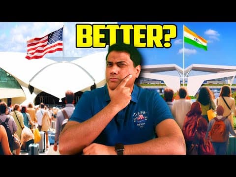 Airports And Flying Experience In India Vs America?  Real Comparison