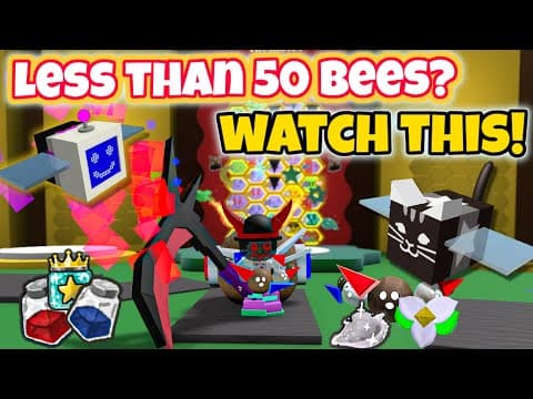 If You Have Less Than 50 Bees, Watch This Video! (bee Swarm Simulator)