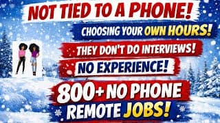 “weather’s Frightful, Work From Home’s Delightful: 800+ Non-phone Remote Jobs”
