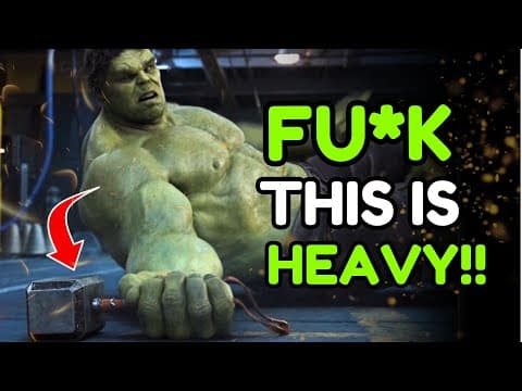 Hulk Really Couldn"t Lift Thor's Hammer!!