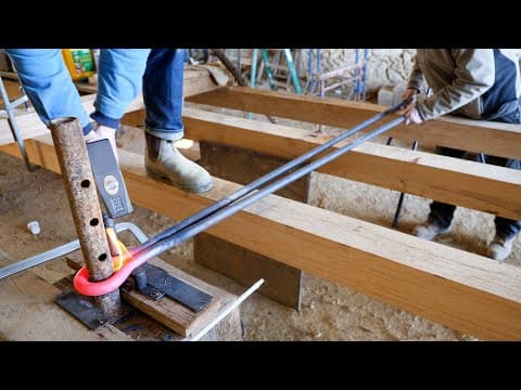 Forge Bending A 1” Steel Tow Bar  |  By A ‘carpenter’