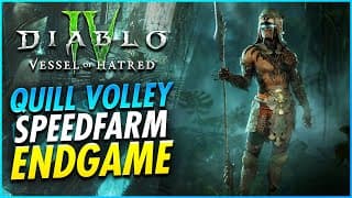 Best Spiritborn Quill Volley Speed Build End Game Guide - Diablo 4 Vessel Of Hatred