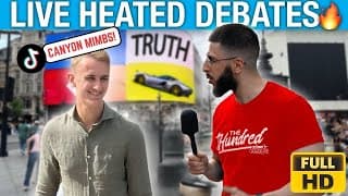 Ali Dawah & Canyon Live In Belgium  - Street Debates🔥