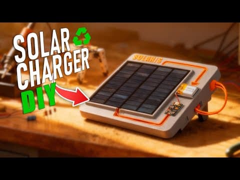 How I Built A Solar Battery Charger At Home!